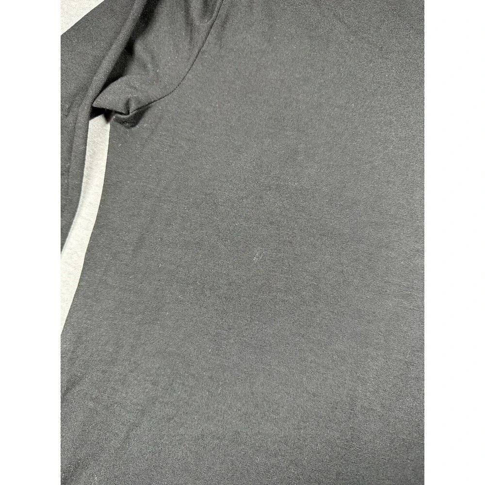 Eileen Fisher Dress Black M‎ Medium Pleated Bib A Line Stretch